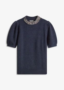 Femme bonprix Maille|Pulls & Gilets|Pull avec application de strass