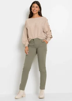 bonprix Pull avec détails boutons|Femme Maille|Pulls & Gilets