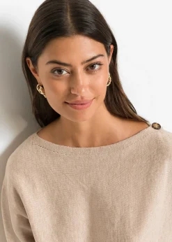 bonprix Pull avec détails boutons|Femme Maille|Pulls & Gilets