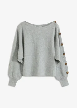 Femme bonprix Maille|Pulls & Gilets|Pull avec détails boutons