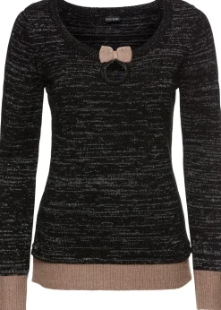 bonprix Pull avec nœud|Femme Maille|Pulls & Gilets