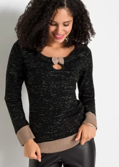 bonprix Pull avec nœud|Femme Maille|Pulls & Gilets