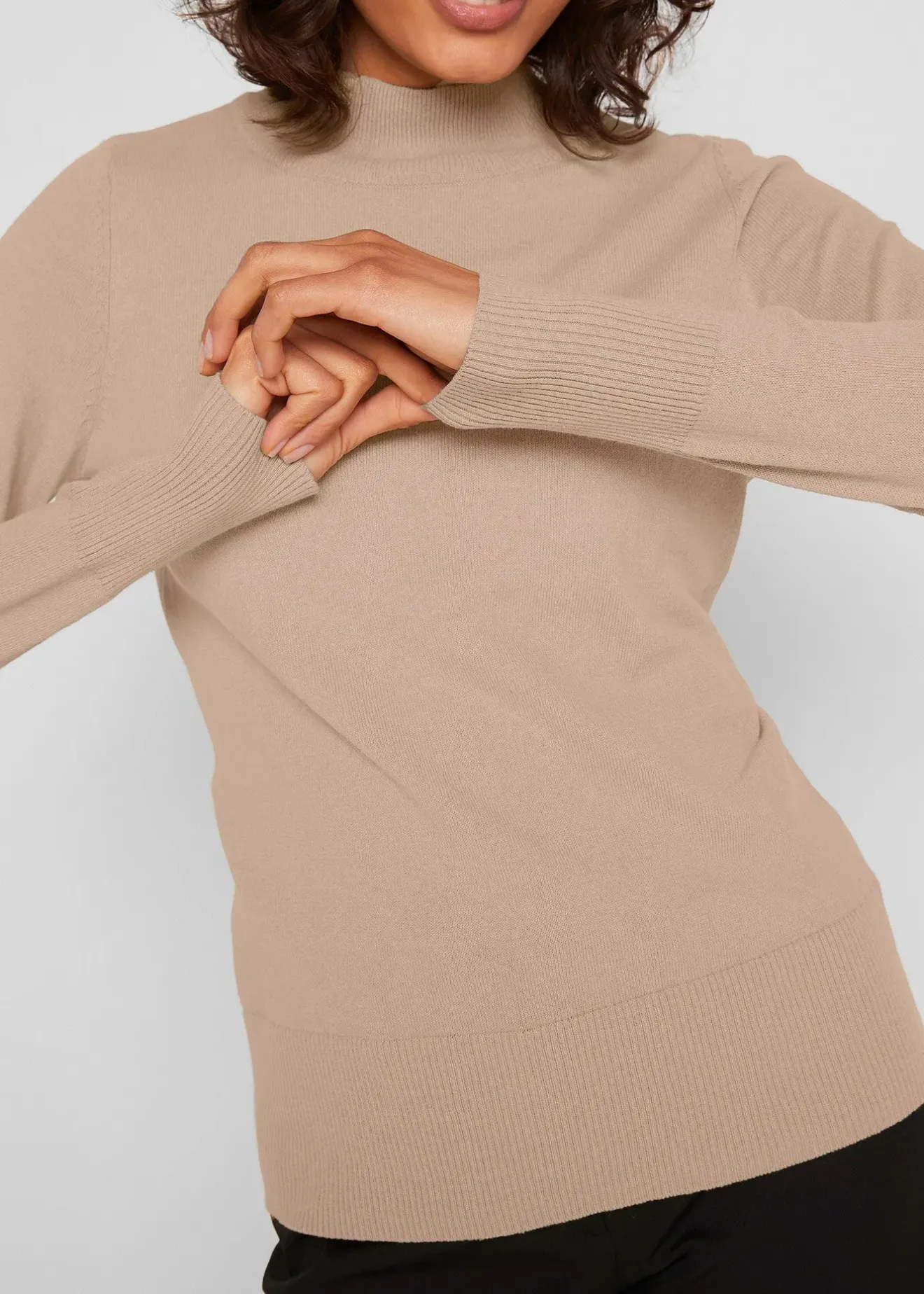 bonprix Pull basique à col montant|Femme Maille|Basiques