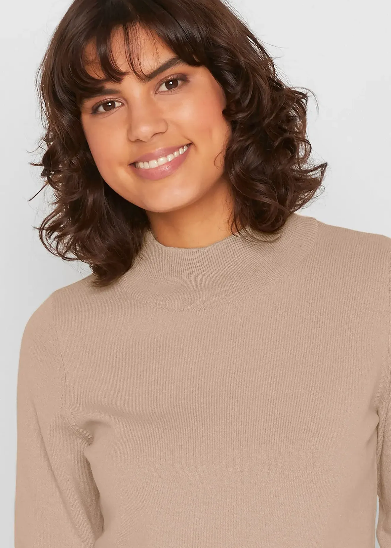 bonprix Pull basique à col montant|Femme Maille|Basiques