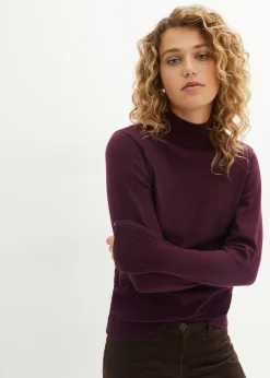 bonprix Pull basique à col montant|Femme Maille|Basiques