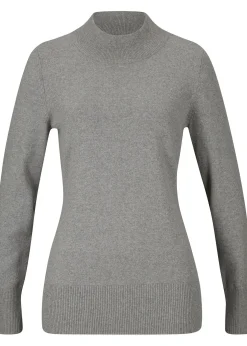 Femme bonprix Maille|Basiques|Pull basique à col montant