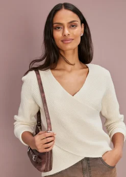 Femme bonprix Maille|Pulls & Gilets|Pull cache-cœur