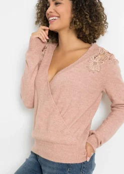 Femme bonprix Maille|Pulls & Gilets|Pull cache-cœur