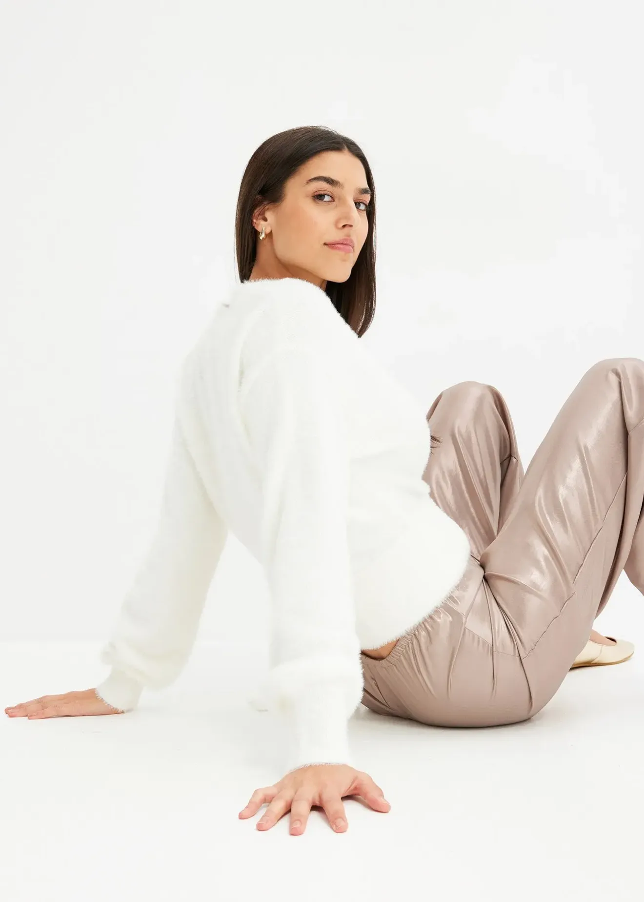 Femme bonprix Maille|Pulls & Gilets|Pull cache-cœur avec accessoire