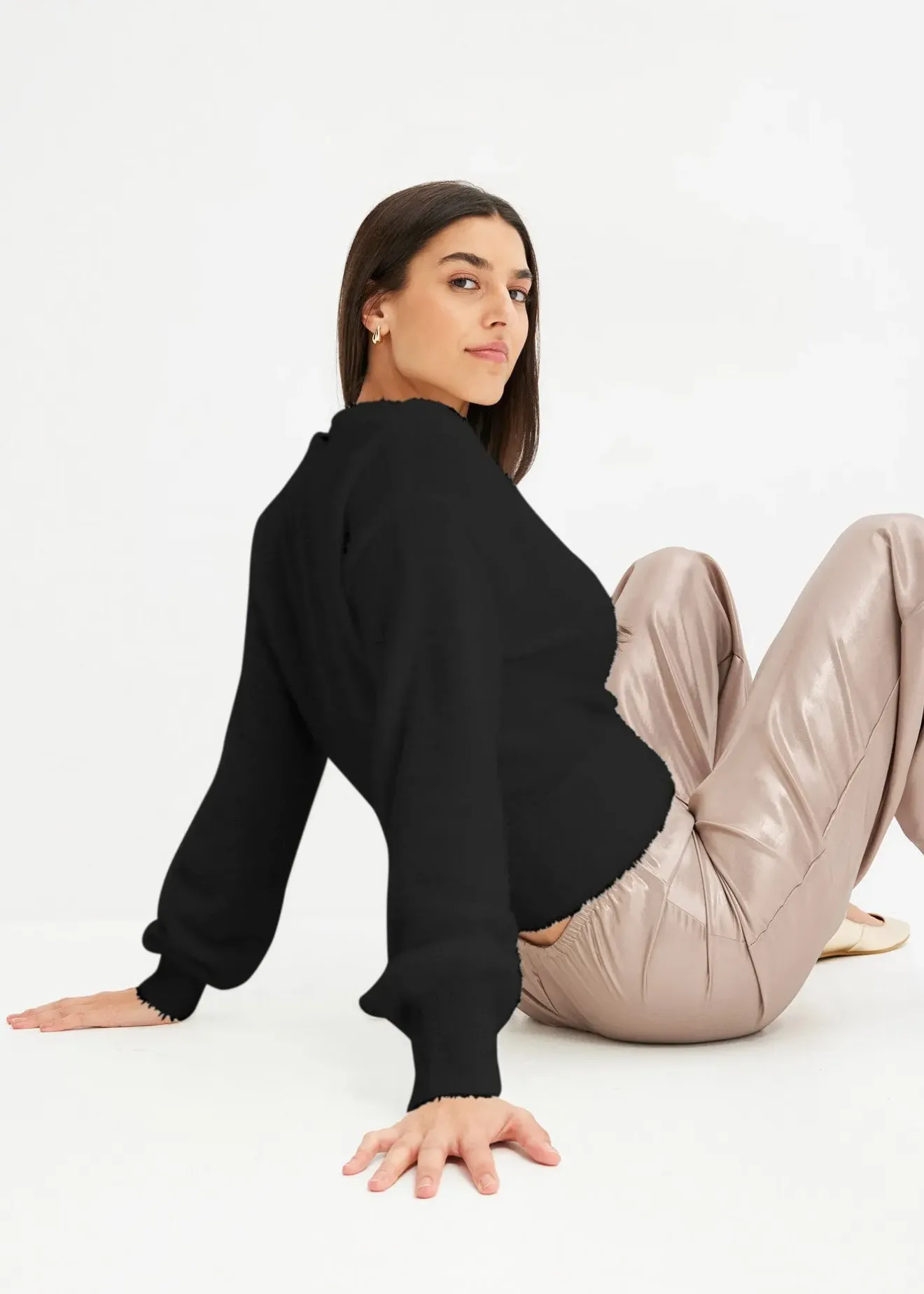 bonprix Pull cache-cœur avec accessoire|Femme Maille|Pulls & Gilets