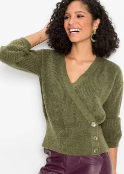 bonprix Pull cache-cœur oversize|Femme Maille|Pulls & Gilets