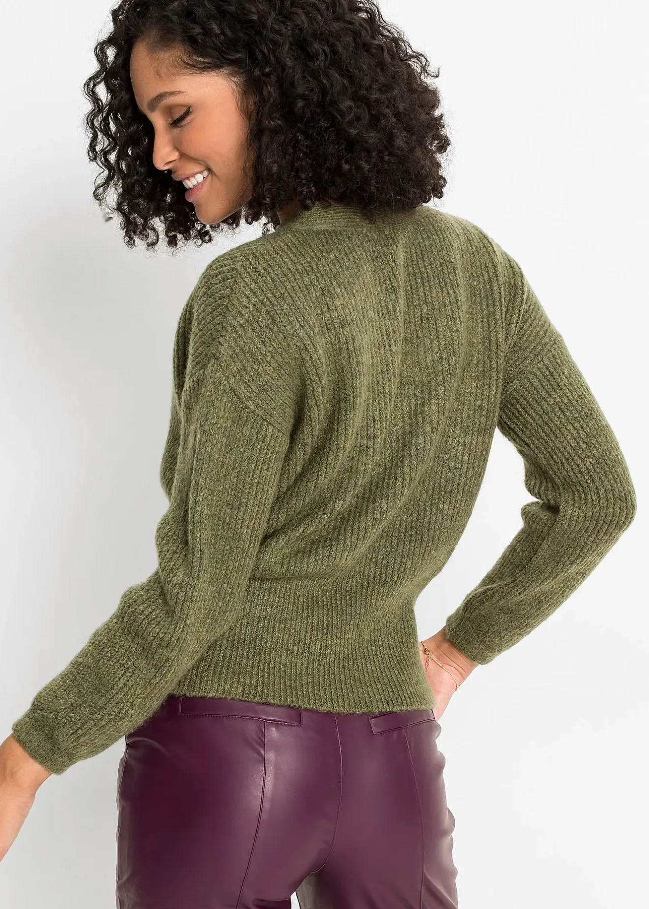 bonprix Pull cache-cœur oversize|Femme Maille|Pulls & Gilets