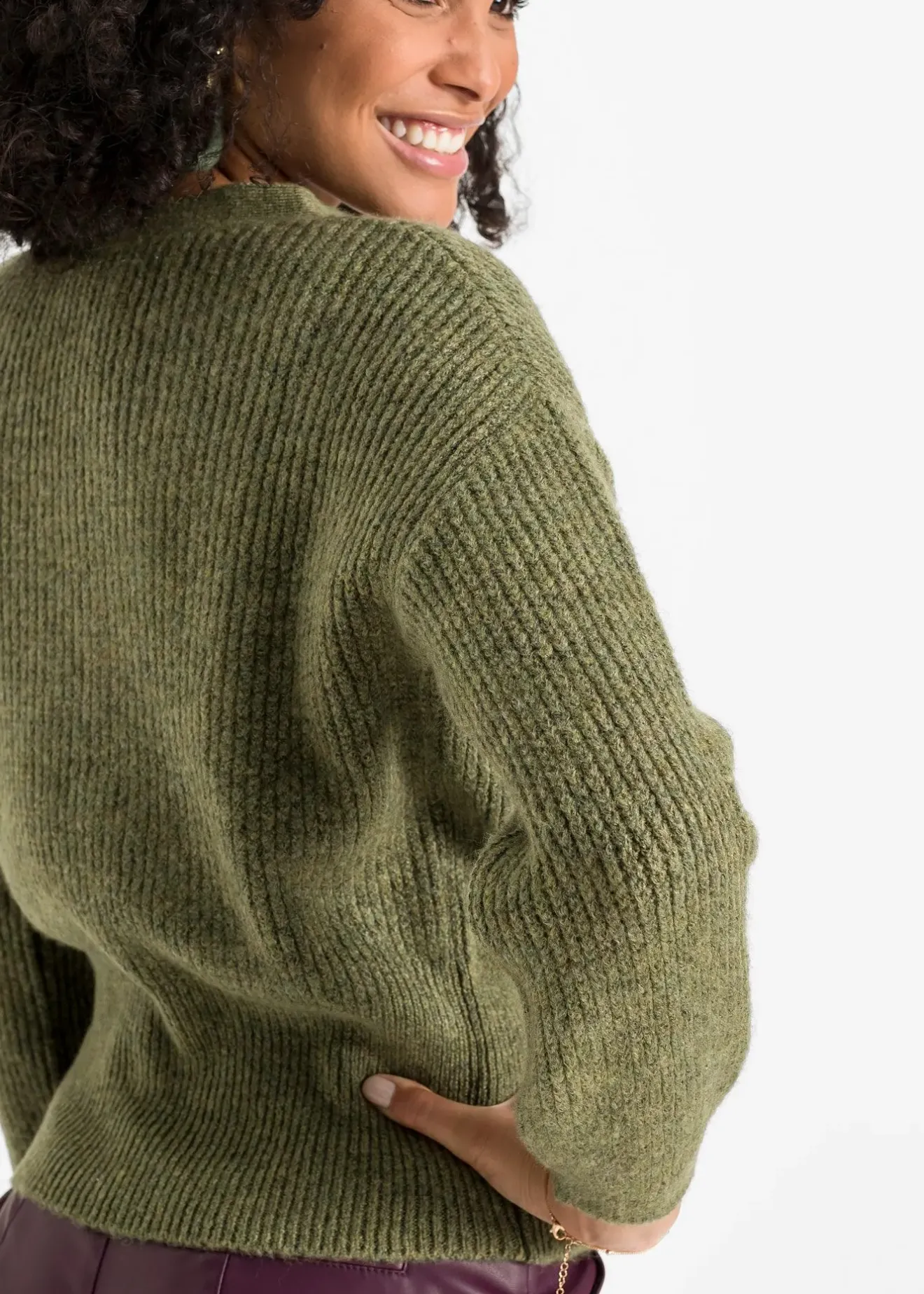 bonprix Pull cache-cœur oversize|Femme Maille|Pulls & Gilets