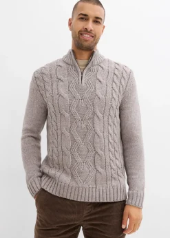 Homme bonprix Pulls & Gilets|Pull camionneur à motif torsadé