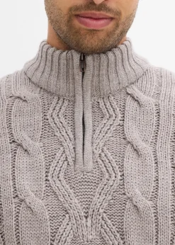 Homme bonprix Pulls & Gilets|Pull camionneur à motif torsadé