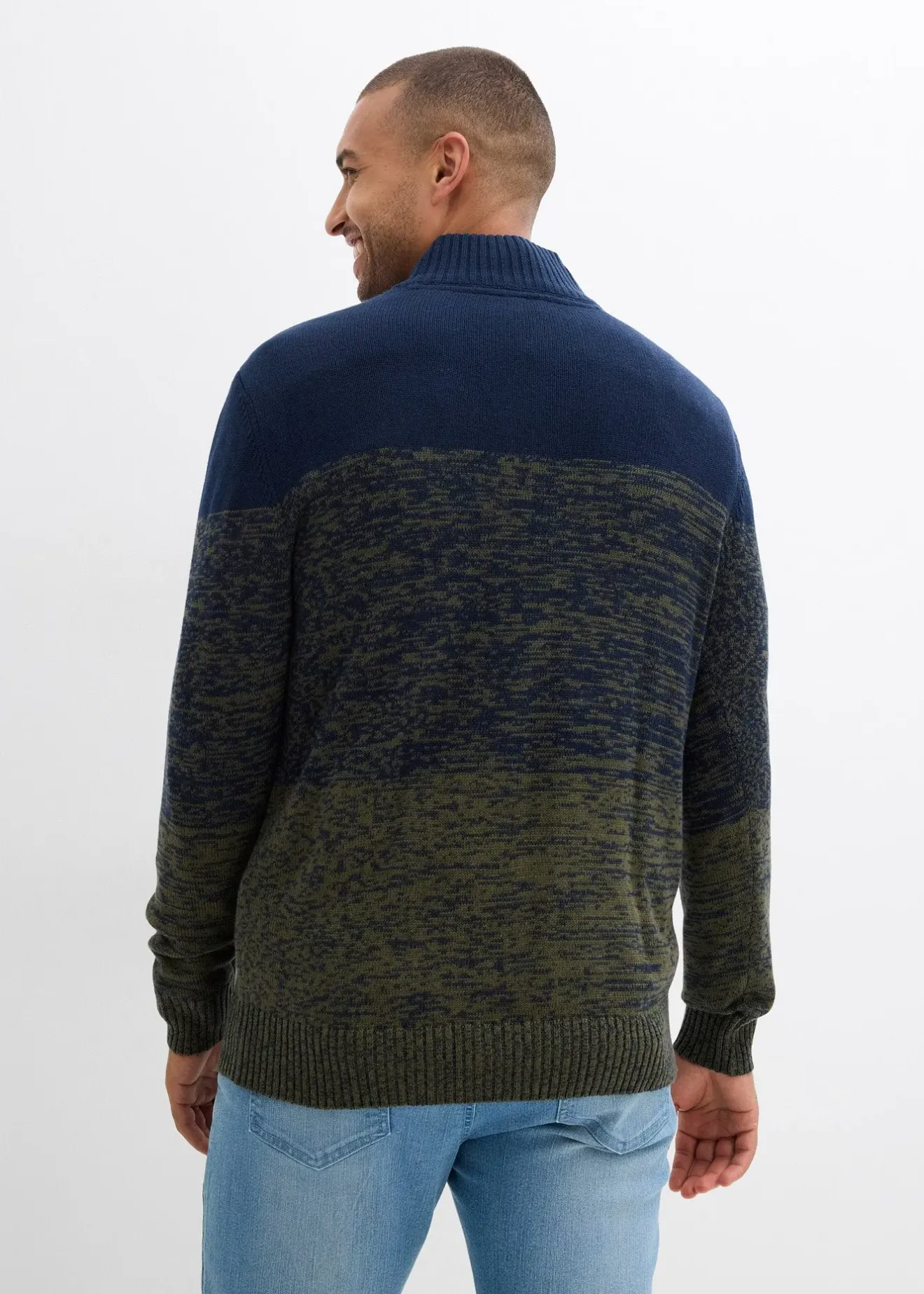 bonprix Pull camionneur doux en coton mélangé|Homme Pulls & Gilets