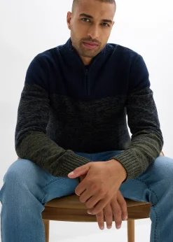 bonprix Pull camionneur doux en coton mélangé|Homme Pulls & Gilets