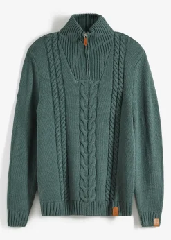 bonprix Pull camionneur en grosse maille torsadée|Homme Pulls & Gilets