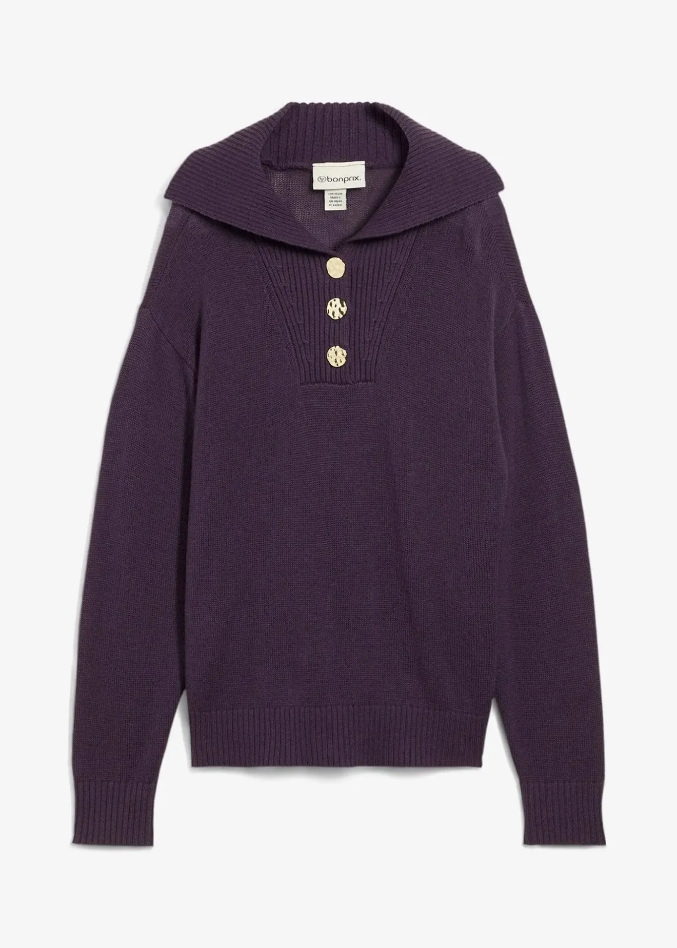 bonprix Pull camionneur en laine mérinos|Femme Premium|Pulls & Gilets