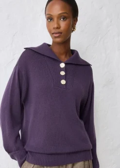 bonprix Pull camionneur en laine mérinos|Femme Premium|Pulls & Gilets