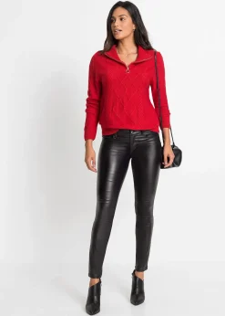 bonprix Pull camionneur en maille torsadée|Femme Pulls & Gilets