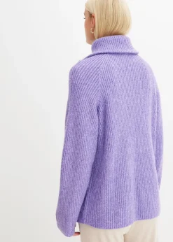 bonprix Pull camionneur en maille côtelée|Femme Pulls & Gilets