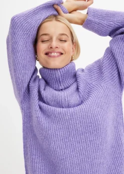 bonprix Pull camionneur en maille côtelée|Femme Pulls & Gilets