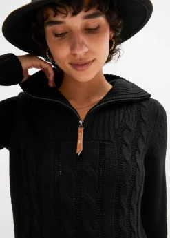 Femme bonprix Pulls & Gilets|Pull camionneur en maille torsadée