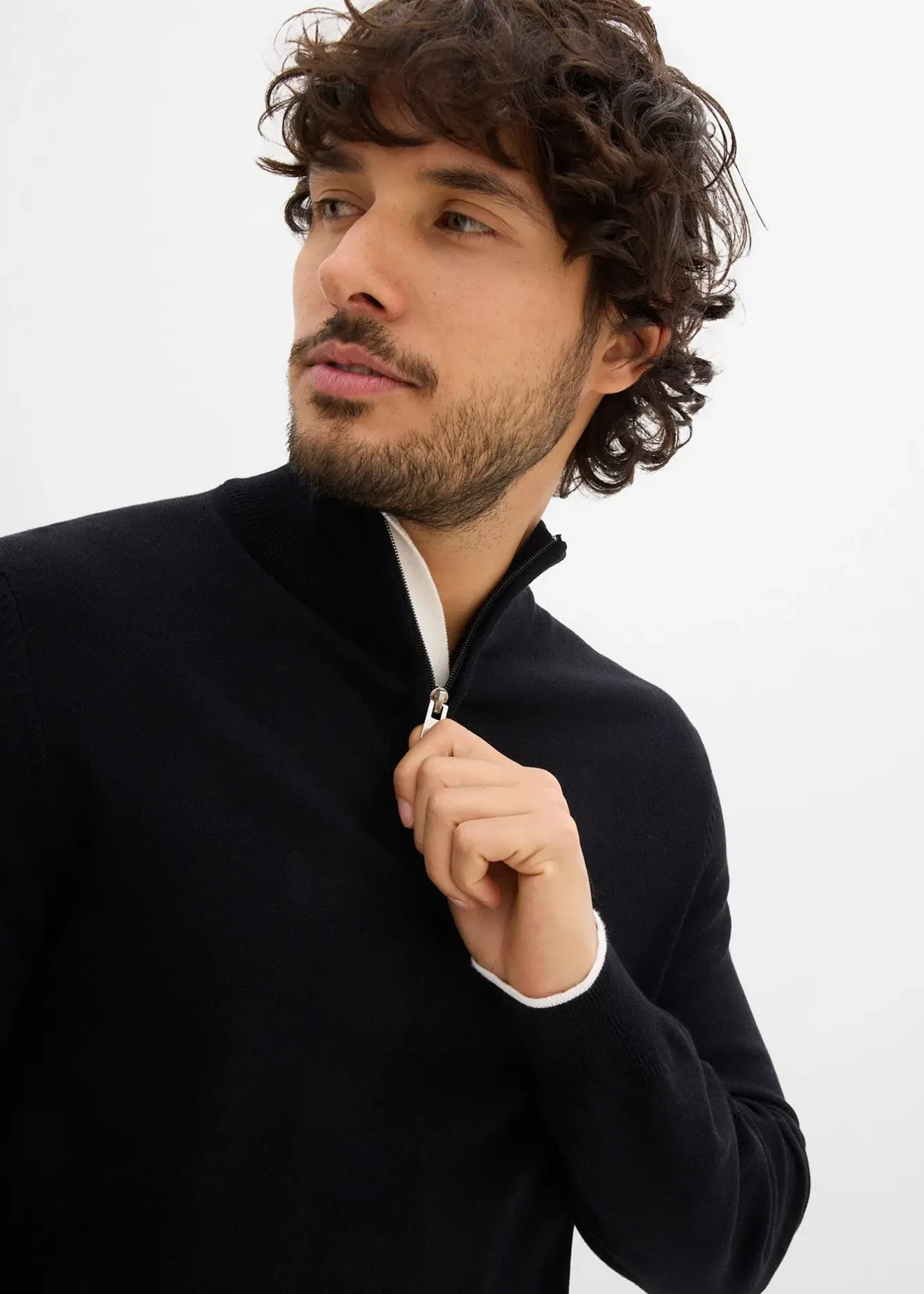 Homme bonprix Pulls & Gilets|Pull camionneur élégant en coton mélangé