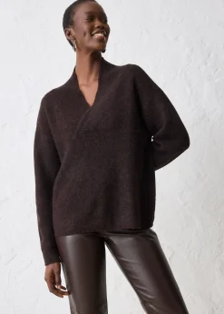 Femme bonprix Maille|Premium|Pull chaud en alpaga mélangé