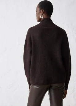 Femme bonprix Maille|Premium|Pull chaud en alpaga mélangé