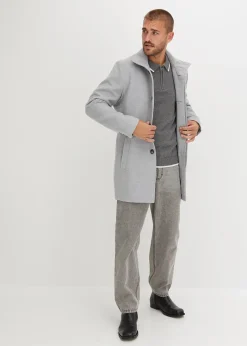 bonprix Pull col polo en coton recyclé majoritaire|Homme Pulls & Gilets