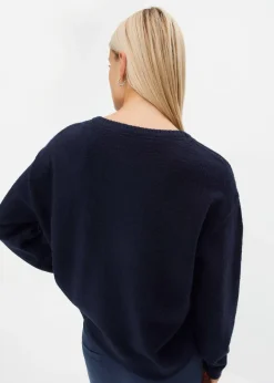 bonprix Pull col rond à épaules descendues|Femme Maille|Pulls & Gilets