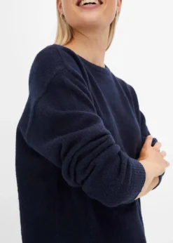 bonprix Pull col rond à épaules descendues|Femme Maille|Pulls & Gilets