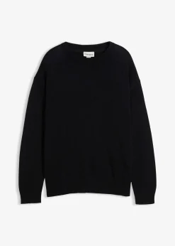 Homme bonprix Pulls & Gilets|Pull col rond doux en coton mélangé, loose