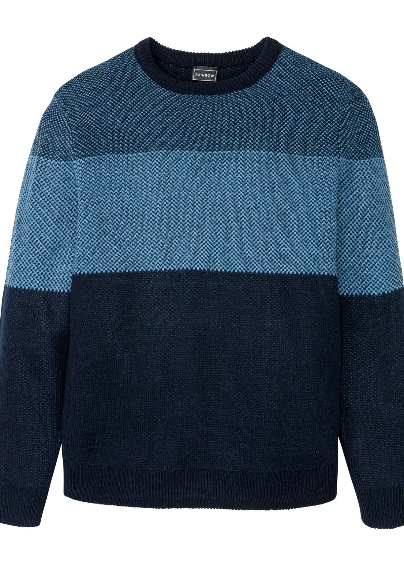 bonprix Pull col rond style color block|Homme Pulls & Gilets