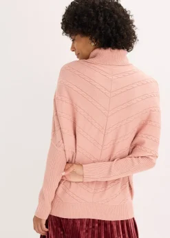 Femme bonprix Maille|Pulls & Gilets|Pull col roulé