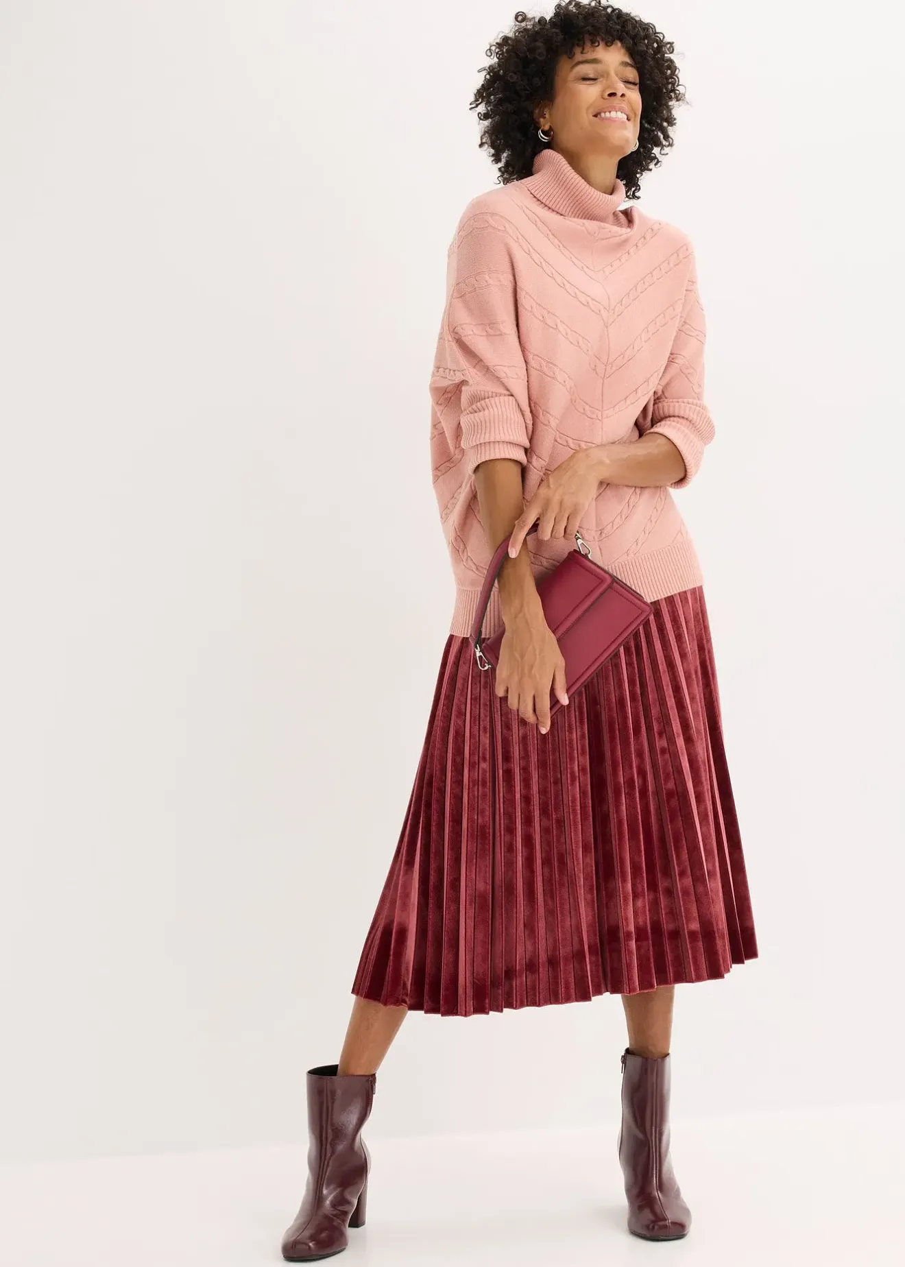 Femme bonprix Maille|Pulls & Gilets|Pull col roulé