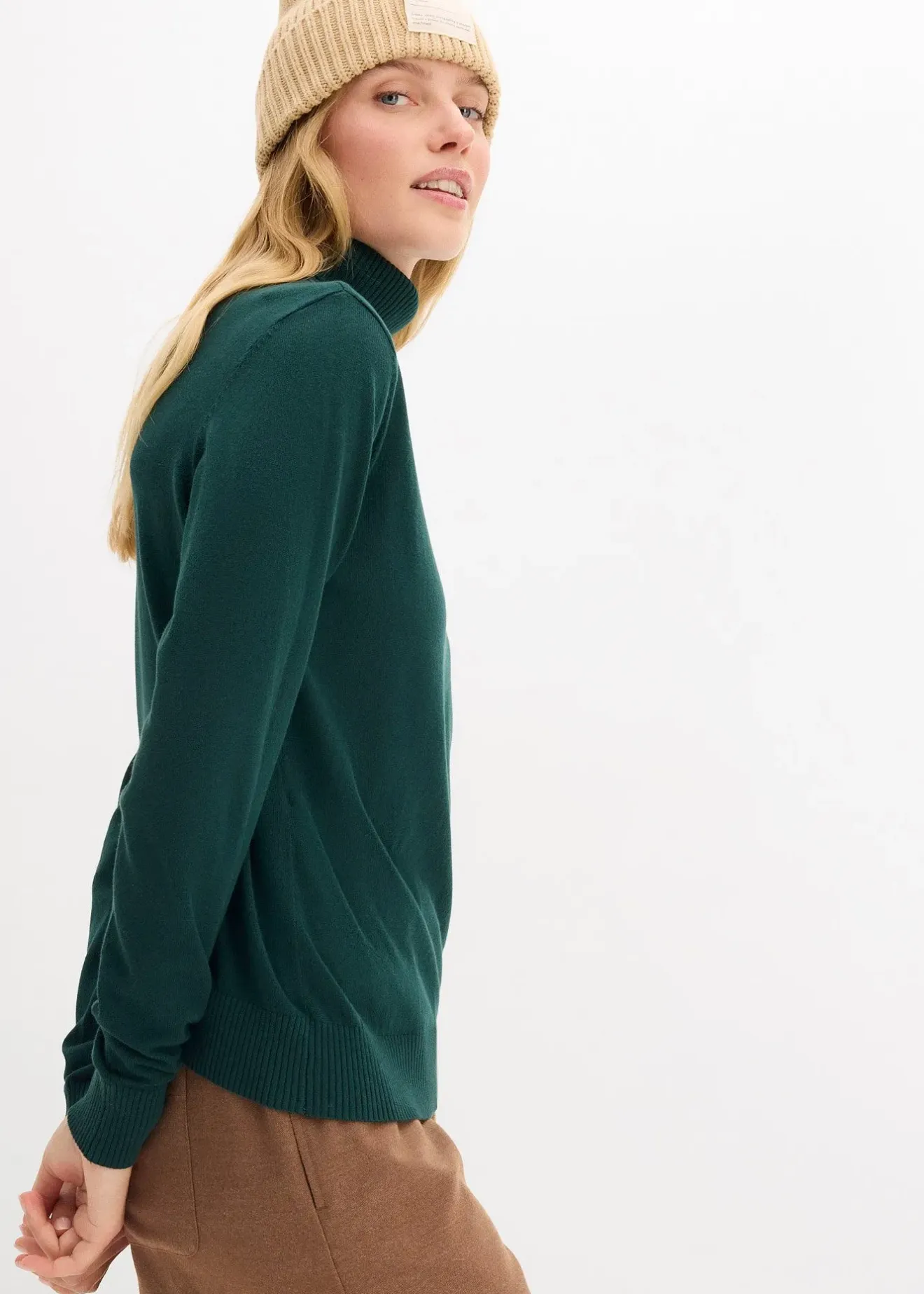 bonprix Pull col roulé|Femme Maille|Basiques