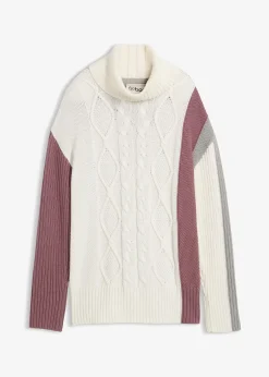 Femme bonprix Maille|Pulls & Gilets|Pull col roulé