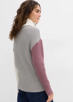 Femme bonprix Maille|Pulls & Gilets|Pull col roulé