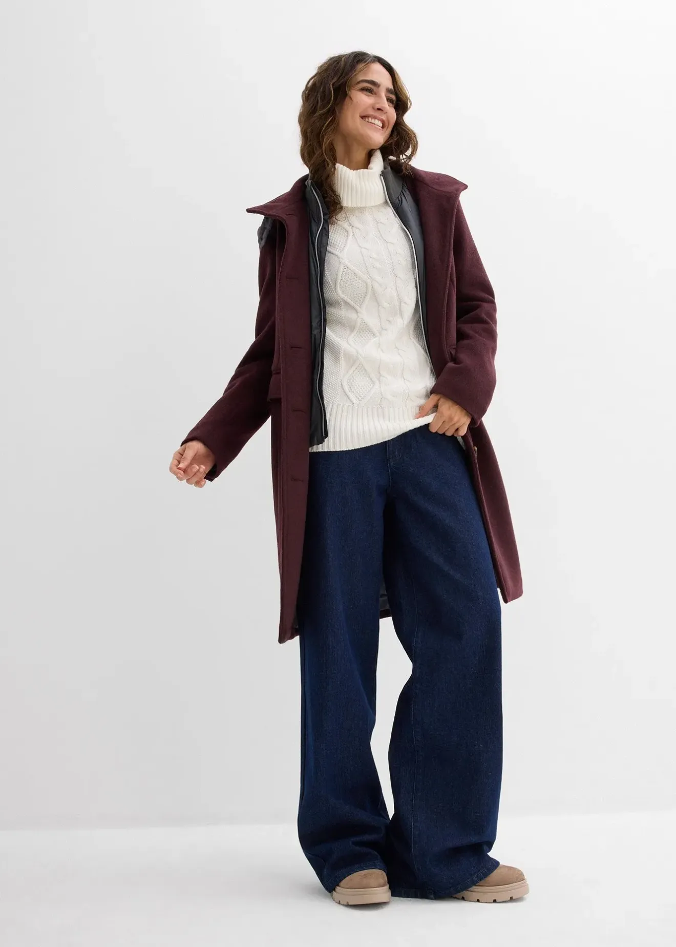 Femme bonprix Maille|Pulls & Gilets|Pull col roulé