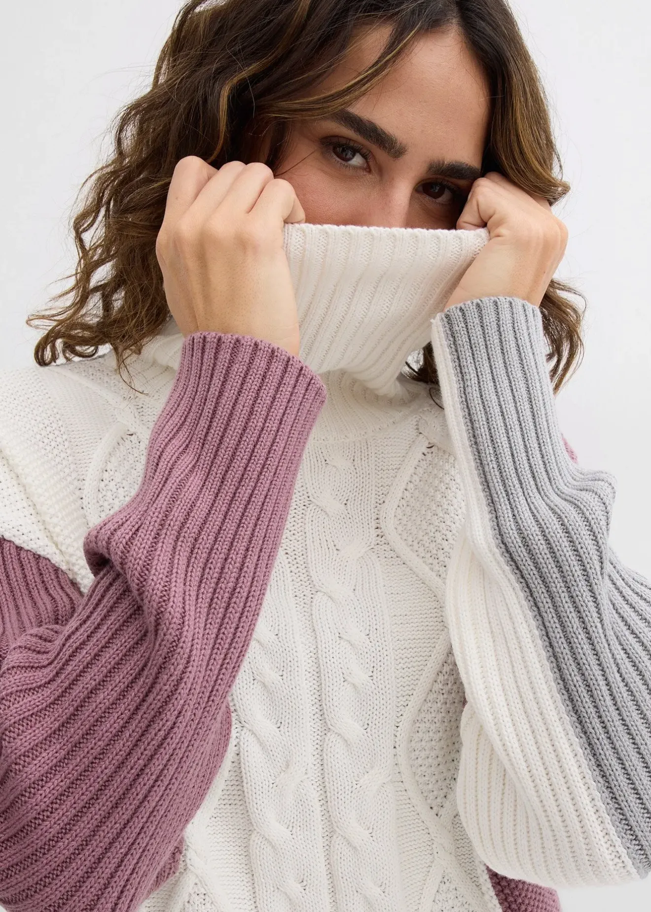 Femme bonprix Maille|Pulls & Gilets|Pull col roulé