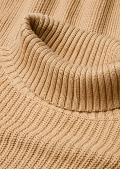 bonprix Pull col roulé 100% coton|Femme Maille|Pulls & Gilets