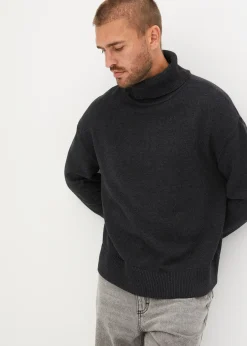 Homme bonprix Pulls & Gilets|Pull col roulé ample