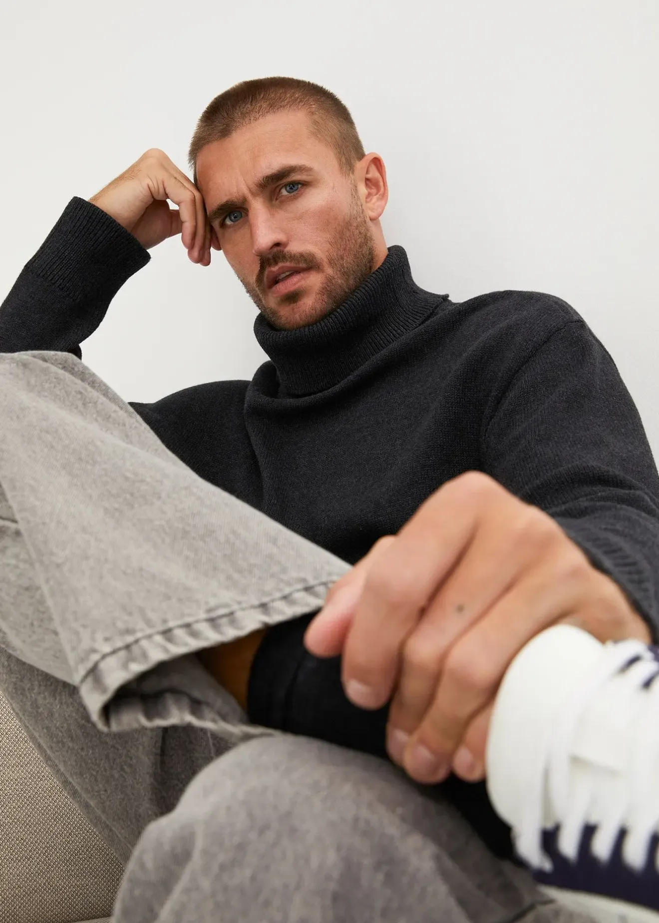 Homme bonprix Pulls & Gilets|Pull col roulé ample