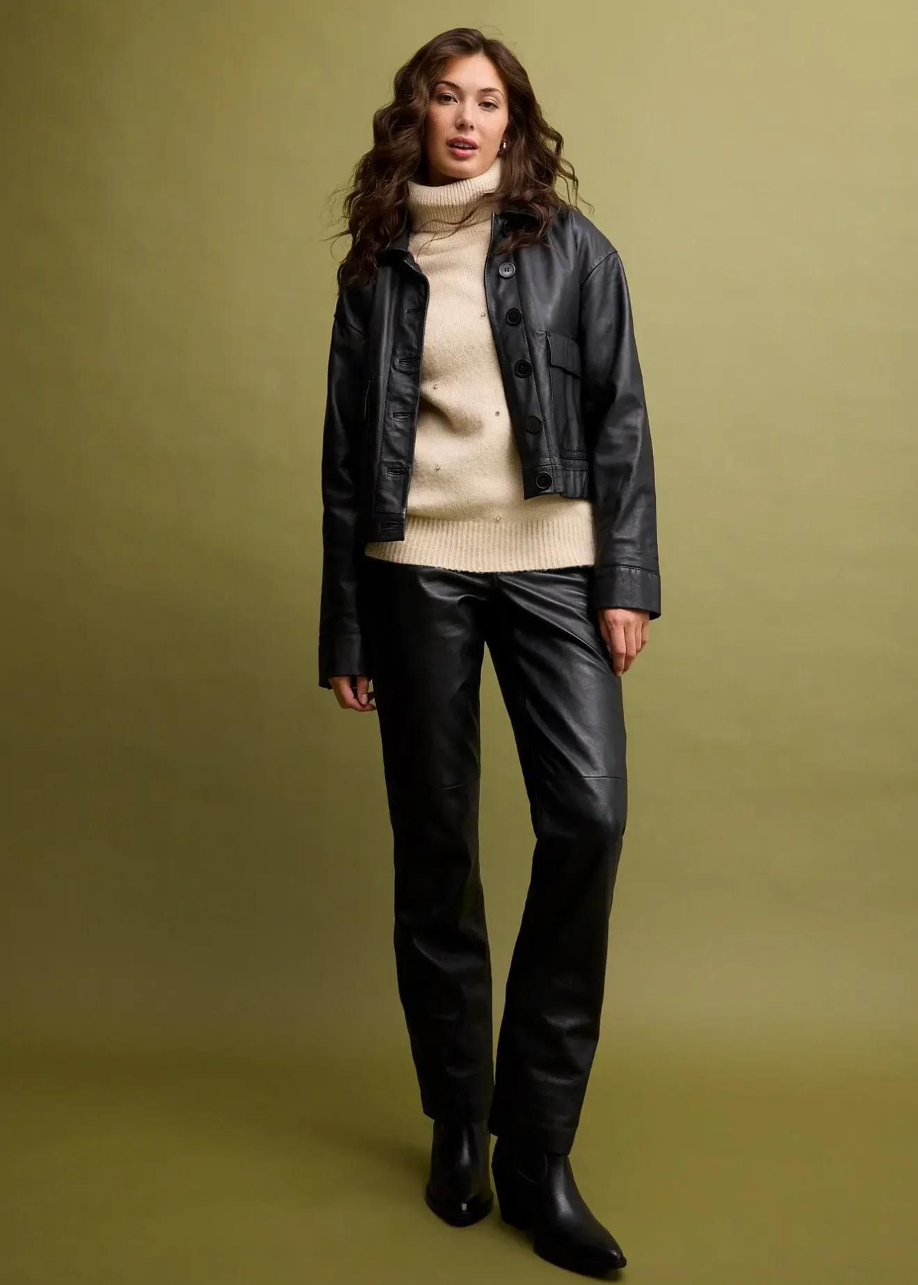 Femme bonprix Maille|Pulls & Gilets|Pull col roulé avec strass