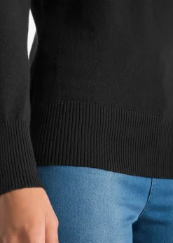 Femme bonprix Maille|Basiques|Pull col roulé basique