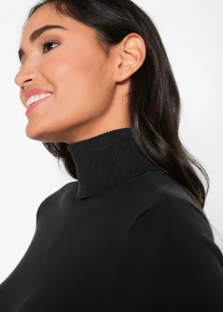 Femme bonprix Maille|Basiques|Pull col roulé basique