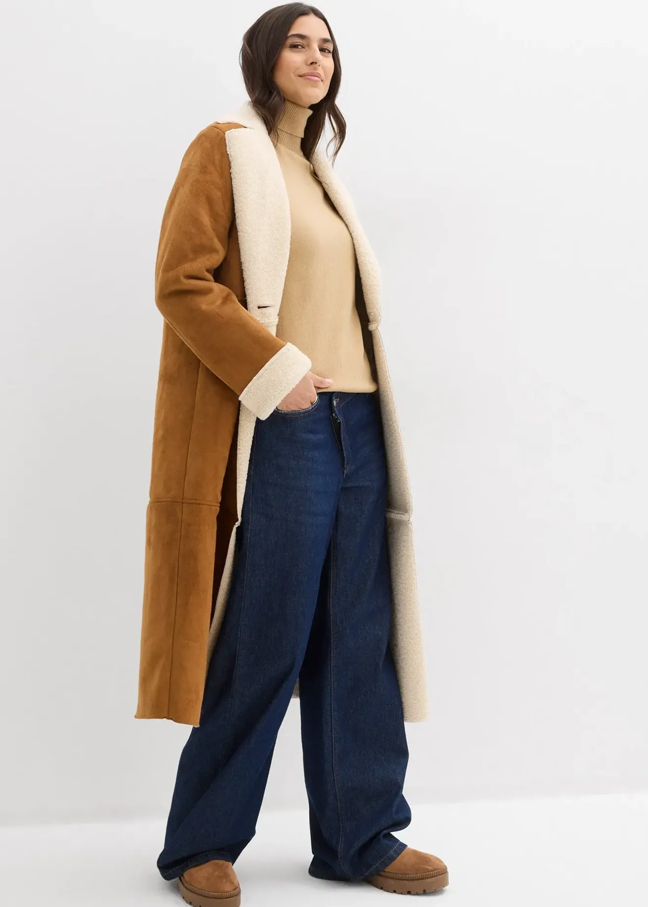 Femme bonprix Maille|Basiques|Pull col roulé basique